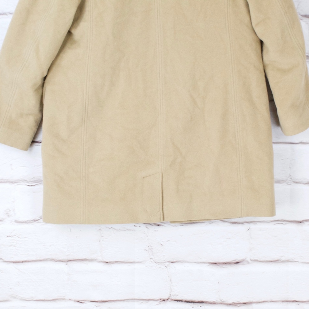 LL Bean Camel Lambswool Woman’s Coat Size M Petite - Picture 6 of 8